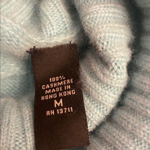 Lord & Taylor Light Blue Cashmere Knit - Picture 4 of 6
